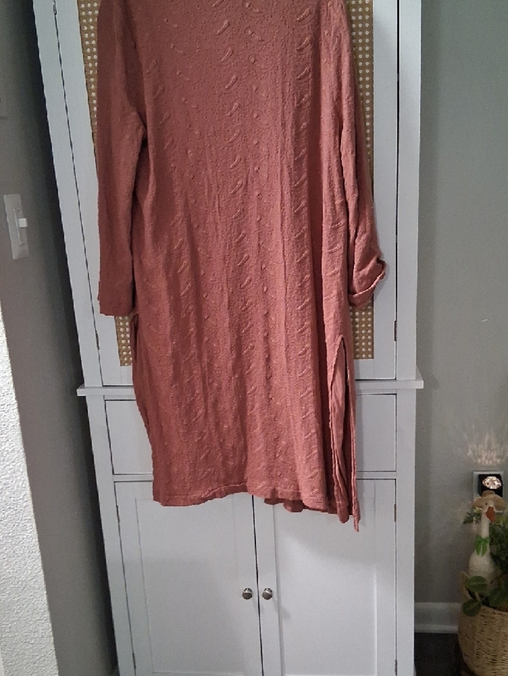 BB Dakota Dusty Rose Open-Front Long Duster - Picture 6 of 6
